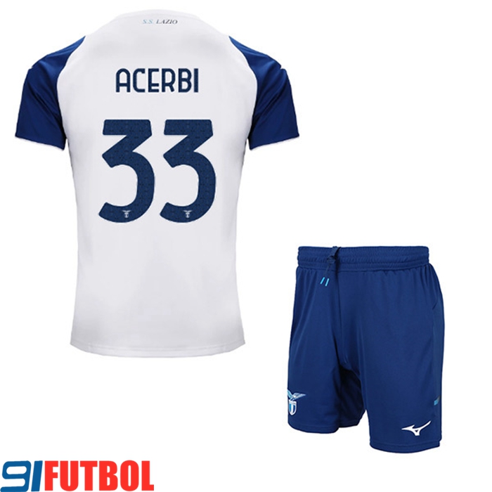 Camisetas De Futbol SS Lazio (ACERBI #33) Ninos Tercera 2022/23
