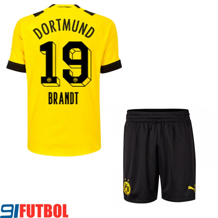 Camisetas De Futbol Dortmund BVB (BRANDT #19) Ninos Primera 2022/23