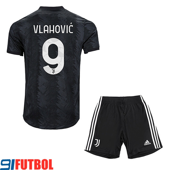 Camisetas De Futbol Juventus (VLAHOVIĆ #9) Ninos Segunda 2022/23