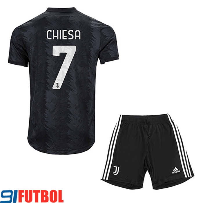 Camisetas De Futbol Juventus (CHIESA #7) Ninos Segunda 2022/23