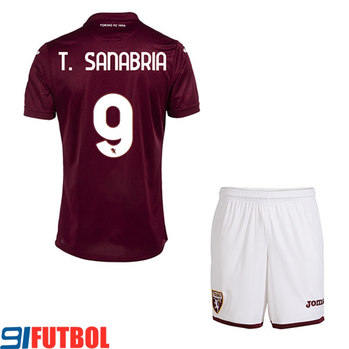 Camisetas De Futbol Torino (T. SANABRIA #9) Ninos Primera 2022/23
