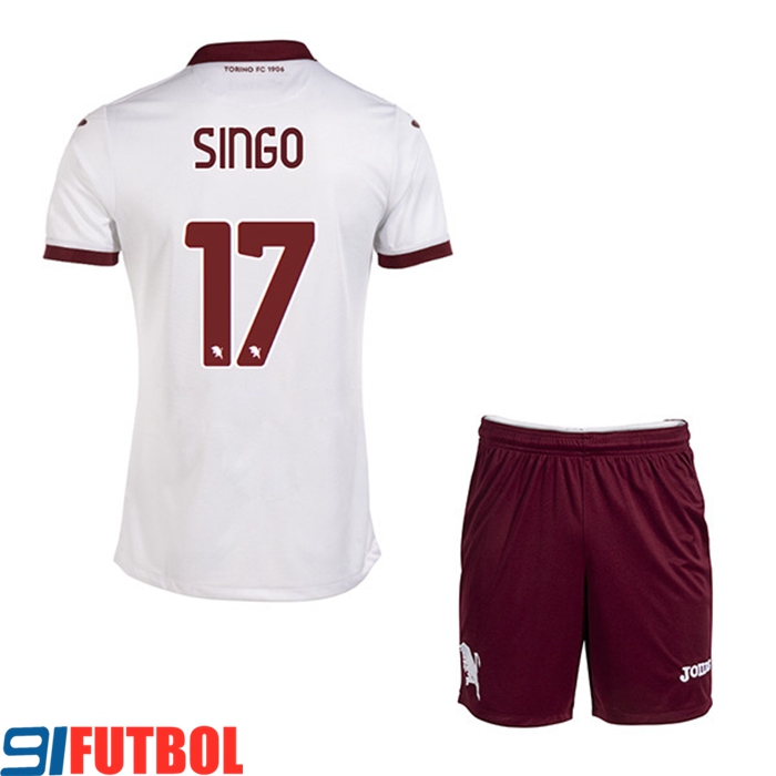 Camisetas De Futbol Torino (SINGO #17) Ninos Segunda 2022/23