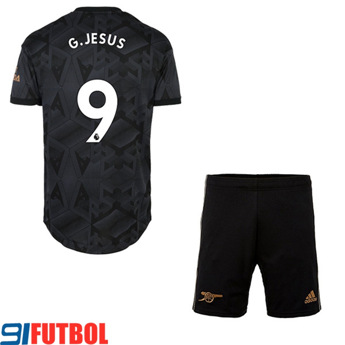 Camisetas De Futbol Arsenal (G.JESUS #9) Ninos Segunda 2022/23