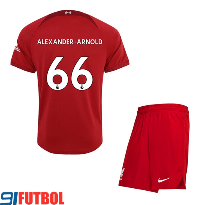 Camisetas De Futbol Liverpool (ALEXANDER-ARNOLD #66) Ninos Primera 2022/23