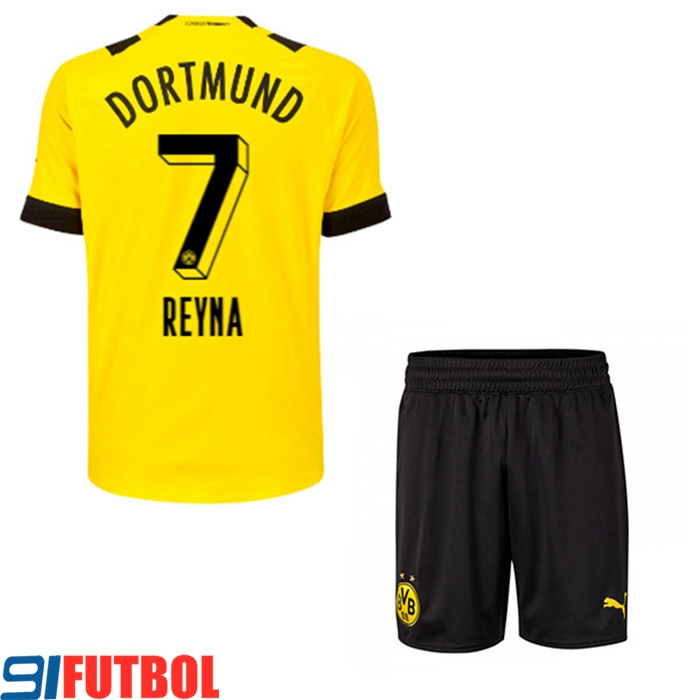 Camisetas De Futbol Dortmund BVB (REYNA #7) Ninos Primera 2022/23