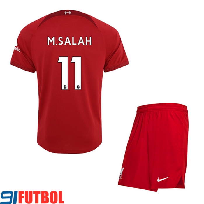 Camisetas De Futbol Liverpool (M.SALAH #11) Ninos Primera 2022/23