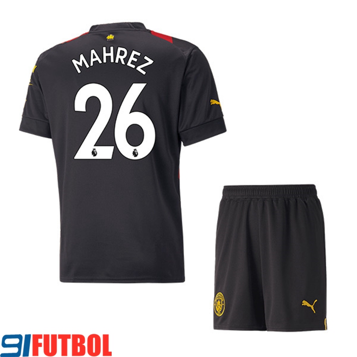 Camisetas De Futbol Manchester City (MAHREZ #26) Ninos Segunda 2022/23