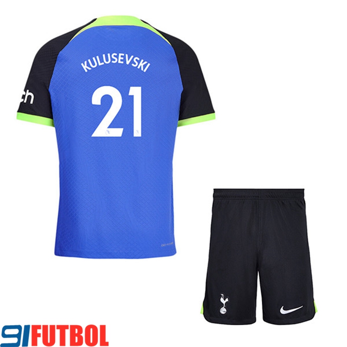 Camisetas De Futbol Tottenham Hotspur (KULUSEVSKI #21) Ninos Segunda 2022/23