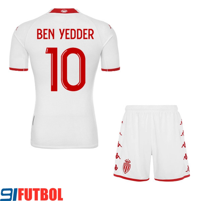 Camisetas De Futbol AS Monaco (BEN YEDDER #10) Ninos Primera 2022/23