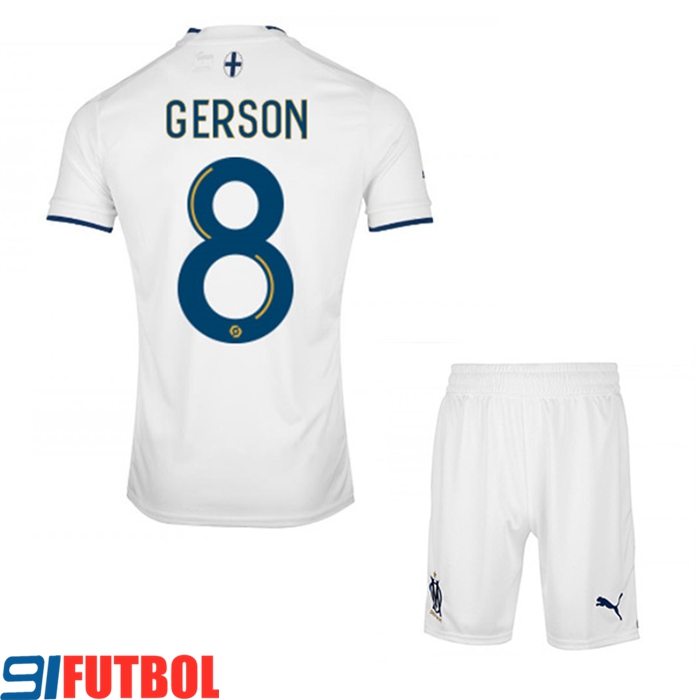 Camisetas De Futbol Marsella (GERSON #8) Ninos Primera 2022/23