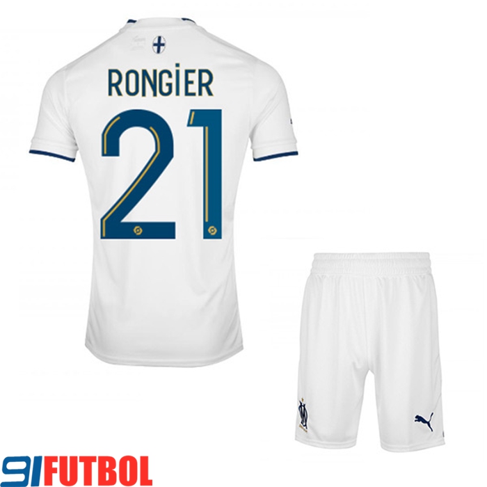 Camisetas De Futbol Marsella (RONGIER #21) Ninos Primera 2022/23