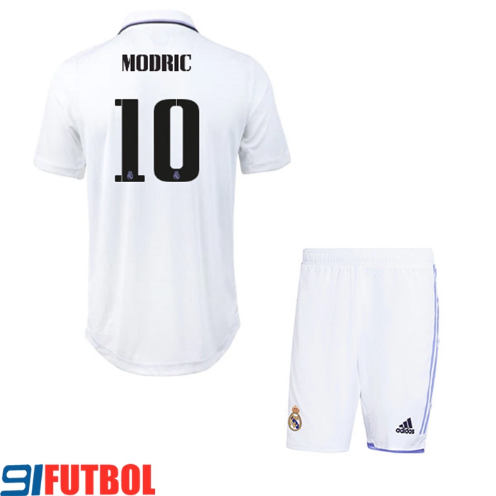 Camisetas De Futbol Real Madrid (MODRIC #10) Ninos Primera 2022/23