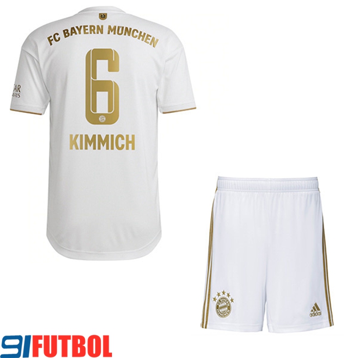 Camisetas De Futbol Bayern Munich (KIMMICH #6) Ninos Segunda 2022/23