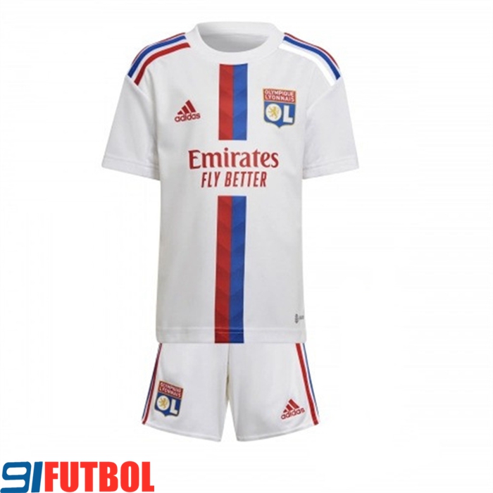 Nueva Camisetas De Futbol Lyon Ninos Primera 2022/2023