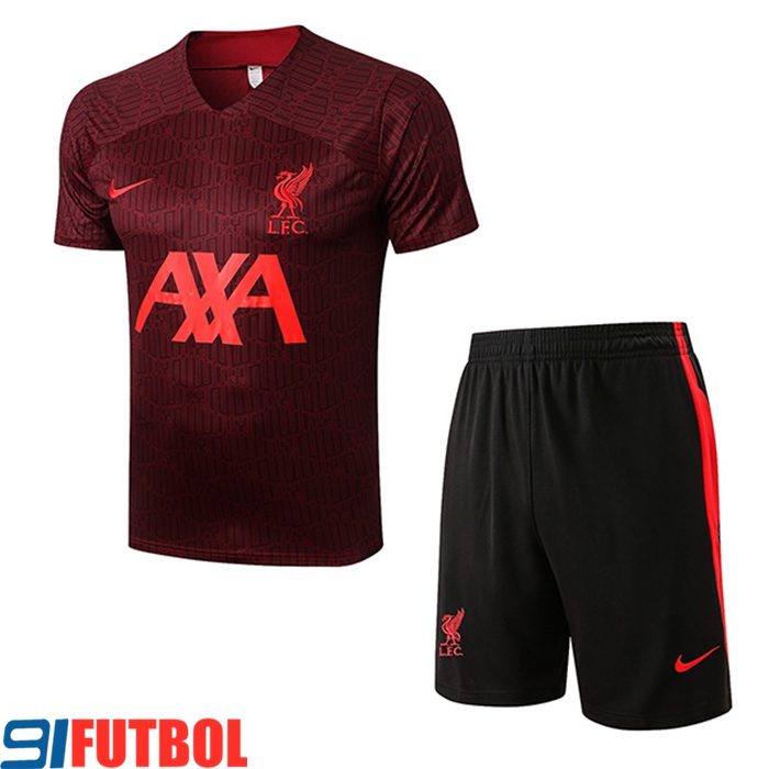 Camiseta Entrenamiento + Cortos FC Liverpool Brun 2022/2023