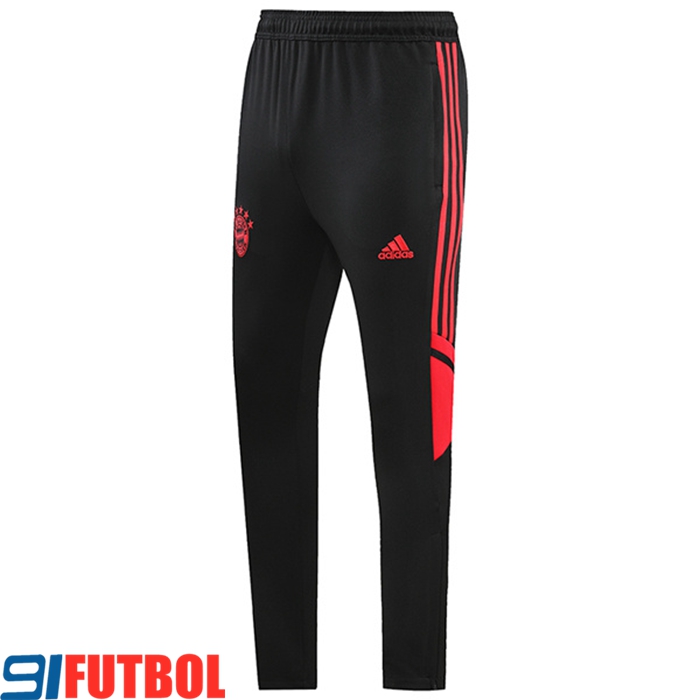 Pantalon Entrenamiento Bayern Munich Negro/Rojo 2022/2023 -01