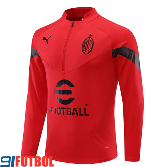 Imitacion Sudadera De Entrenamiento AC Milan Rojo 2022/2023 Imitacion Sudadera De Entrenamiento AC Milan Rojo 2022/2023