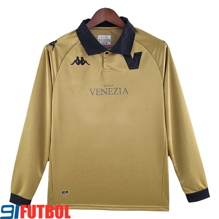Nueva Camisetas De Futbol Venezia FC Amarillo Manga Larga 2022/2023