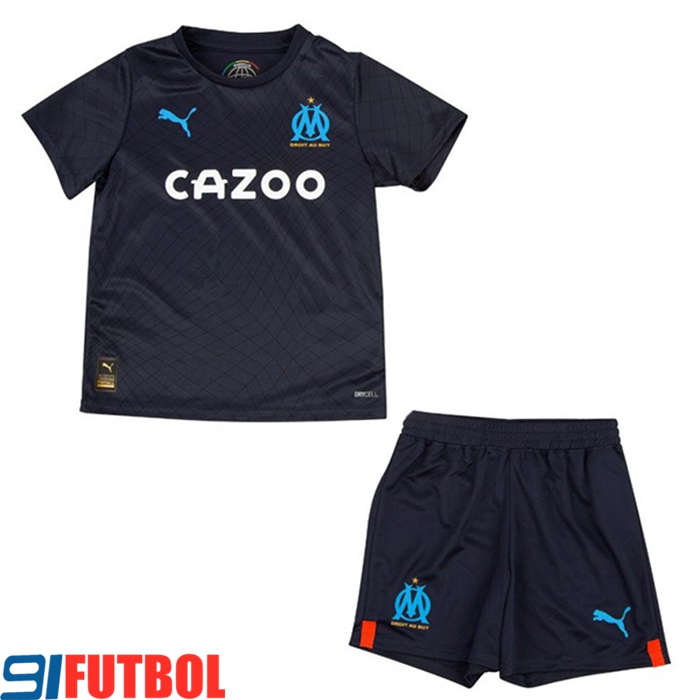Nueva Camisetas De Futbol Marsella Ninos Segunda 2022/2023