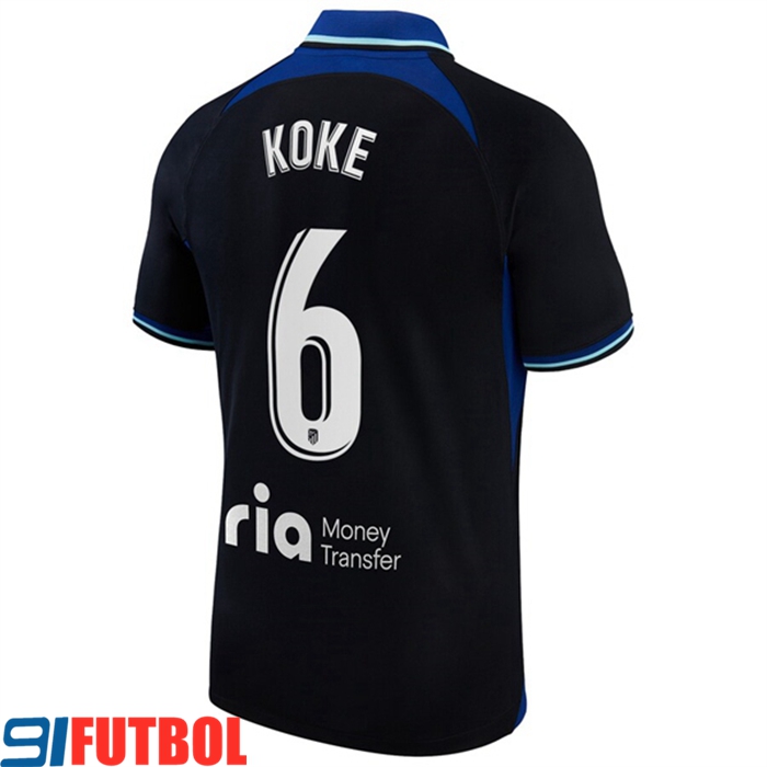 Camisetas De Futbol Atletico Madrid (KOKE #6) 2022/2023 Segunda