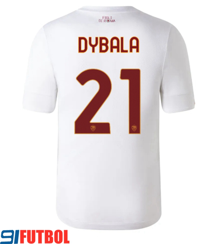 Camiseta De Futbol Niño As Roma 2023-24 Paulo Dybala Away Jersey