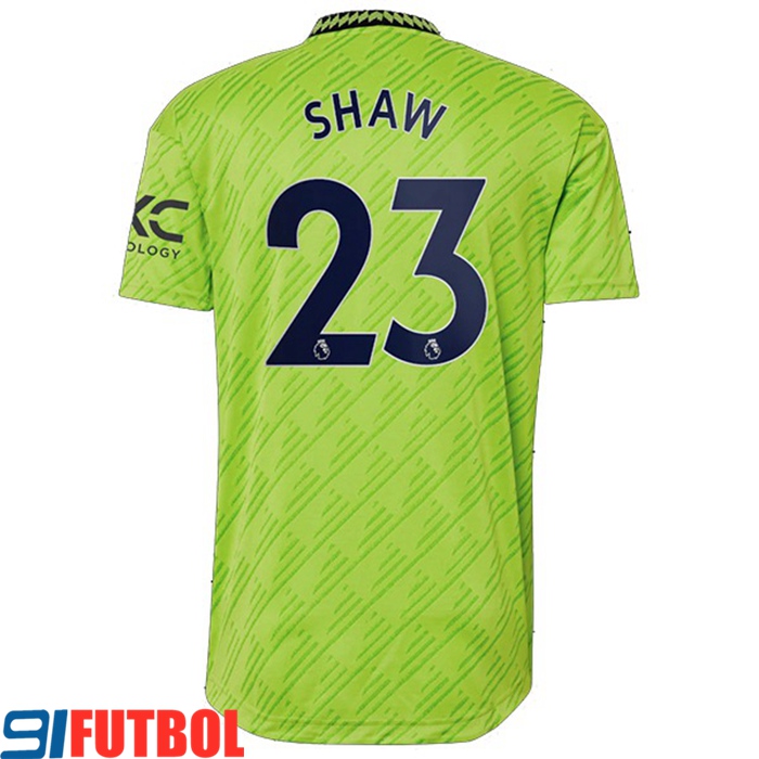 Camisetas De Futbol Manchester United (SHAW #23) 2022/2023 Tercera