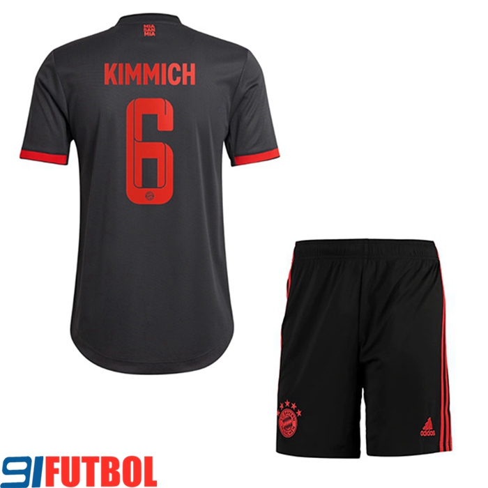 Camisetas De Futbol Bayern Munich (KIMMICH #6) Ninos Tercera 2022/2023
