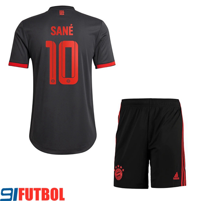 Camisetas De Futbol Bayern Munich (SANÉ #10) Ninos Tercera 2022/2023