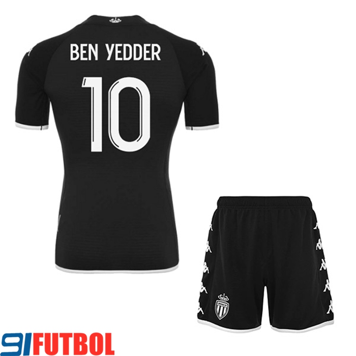 Camisetas De Futbol AS Monaco (BEN YEDDER #10) Ninos Segunda 2022/2023