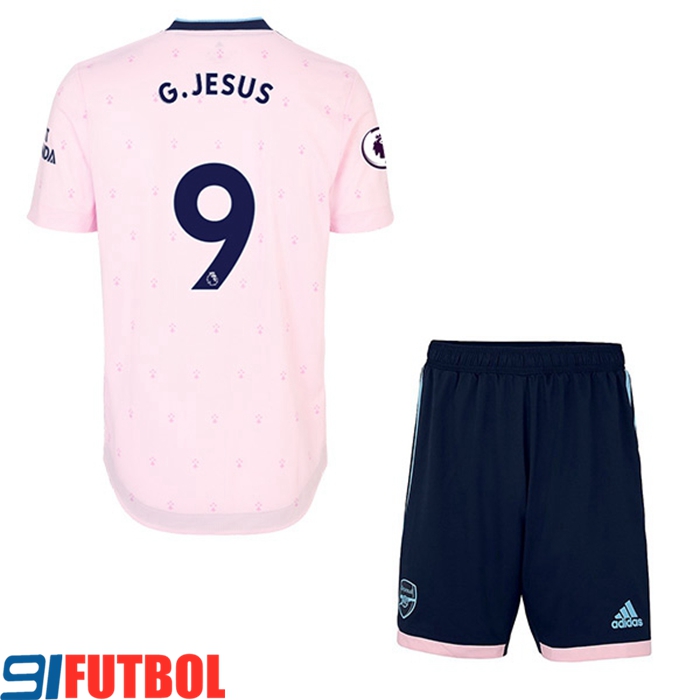 Camisetas De Futbol Arsenal (G.JESUS #9) Ninos Tercera 2022/2023