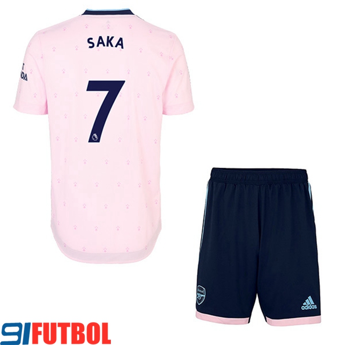 Camisetas De Futbol Arsenal (SAKA #7) Ninos Tercera 2022/2023