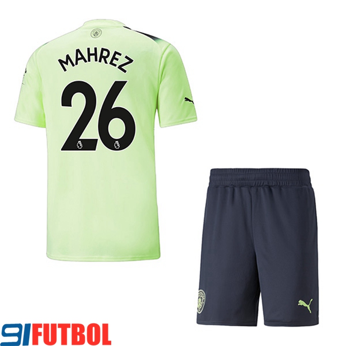 Camisetas De Futbol Manchester City (MAHREZ #26) Ninos Tercera 2022/2023