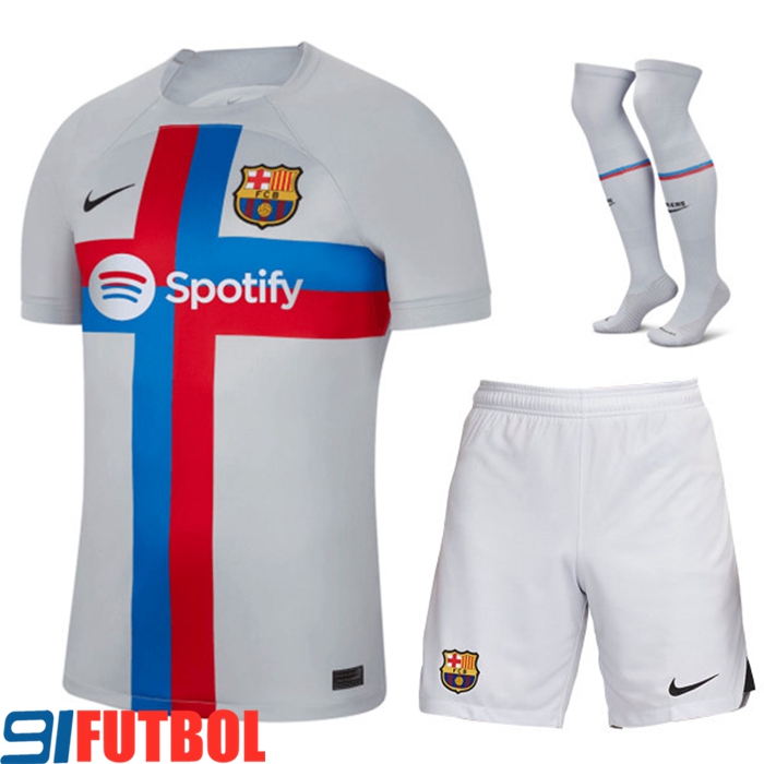 Camisetas De Futbol FC Barcelona Tercera (Cortos + Calcetines) 2022/2023