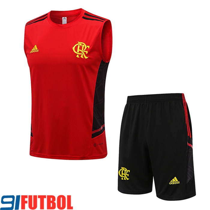 Camiseta Entrenamiento sin mangas + Cortos Flamenco Rojo 2022/2023