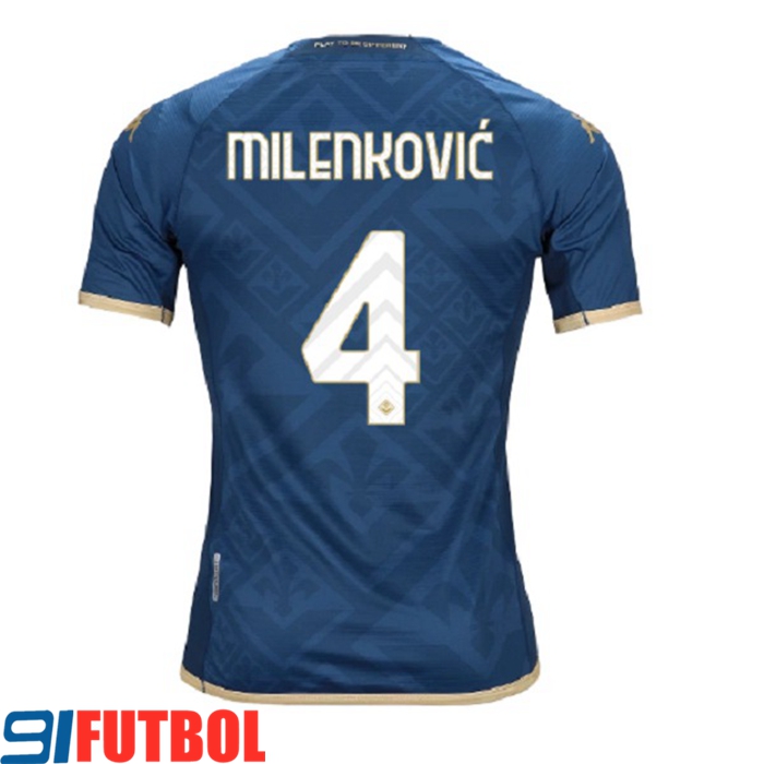Camisetas De Futbol ACF Fiorentina (MILENKOVIĆ #4) 2022/2023 Tercera