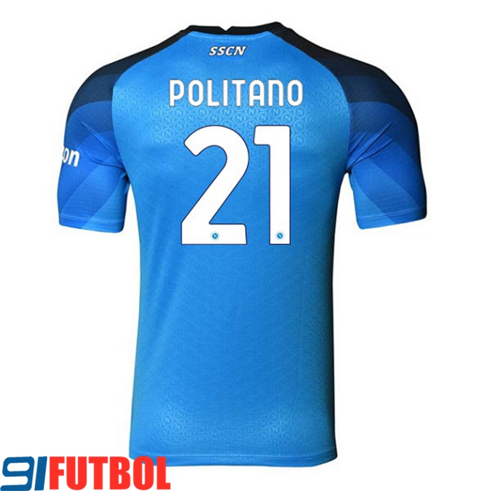 Camisetas De Futbol SSC Napoli (POLITANO #21) 2022/2023 Primera