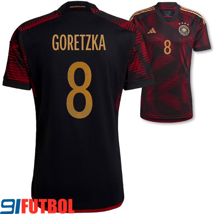Camiseta Equipo Nacional Alemania (GORETZKA #8) 2022/2023 Segunda