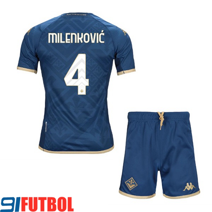 Camisetas De Futbol ACF Fiorentina (MILENKOVIĆ #4) Ninoss Tercera 2022/2023