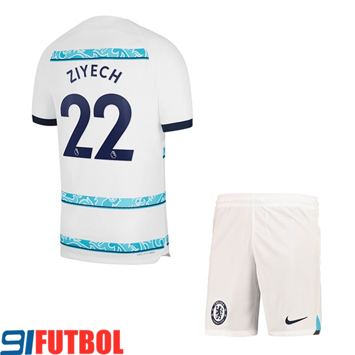 Camisetas De Futbol Chelsea (ZIYECH #22) Ninoss Segunda 2022/2023