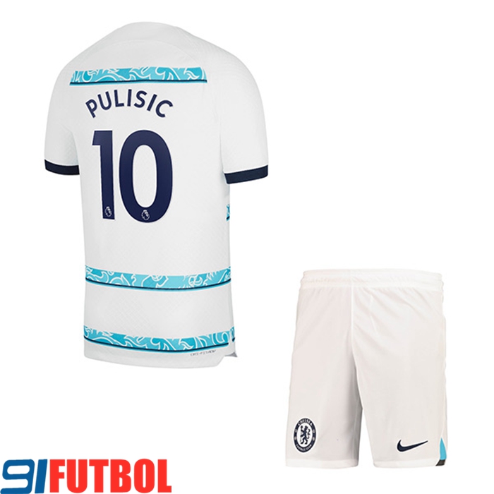 Camisetas De Futbol Chelsea (PULISIC #10) Ninoss Segunda 2022/2023