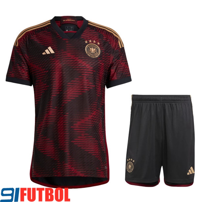 Camisetas De Futbol Alemania Segunda + Cortos Copa Del Mundo 2022