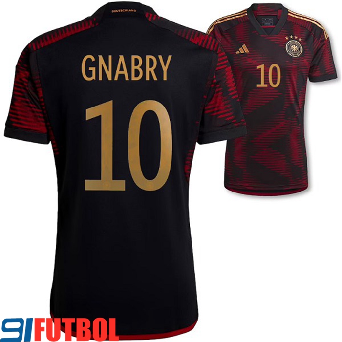 Camisetas De Futbol Alemania (GNABRY #10）Copa Del Mundo 2022 Segunda