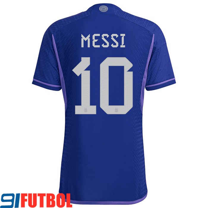 Camisetas De Futbol Argentina (MESSI #10）Copa Del Mundo 2022 Segunda