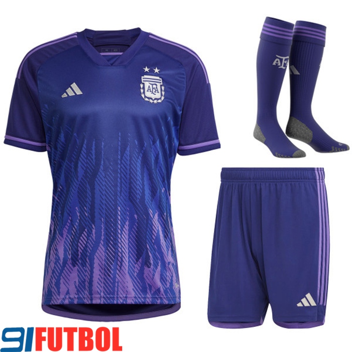 Camisetas De Futbol Foot Argentina Segunda (Cortos + Calcetines) 2022/2023