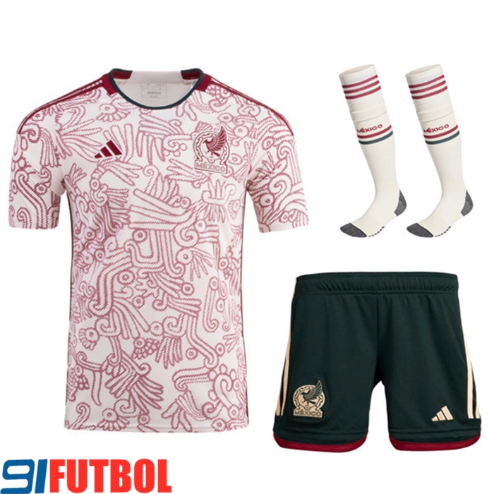 Camisetas De Futbol Foot México Segunda (Cortos + Calcetines) 2022/2023