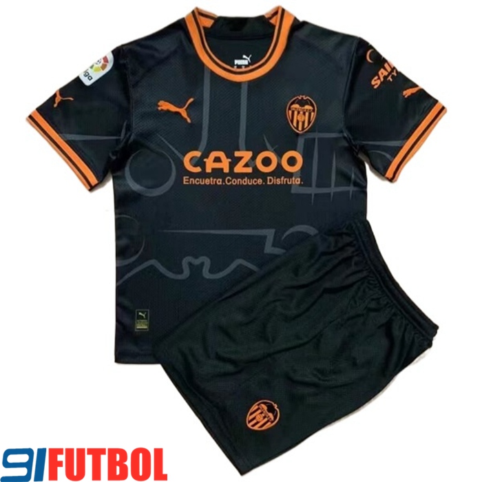 Comprar Nueva Camisetas De Futbol Valencia CF Ninos Segunda 2022/2023