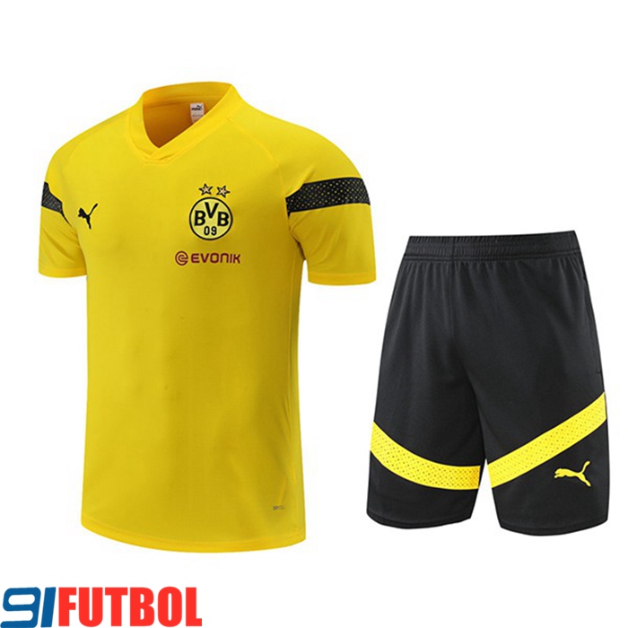 Camiseta Entrenamiento + Cortos Dortmund BVB Amarillo 2022/2023