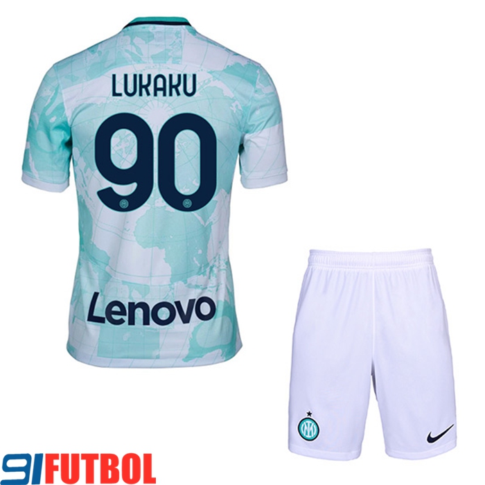 Camisetas De Futbol Inter Milan (LUKAKU #90) Ninos Segunda 2022/2023