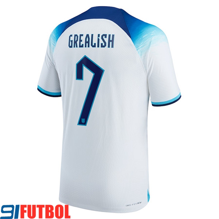 Camisetas De Futbol Inglaterra (GREALISH #7) Copa Del Mundo 2022 Primera