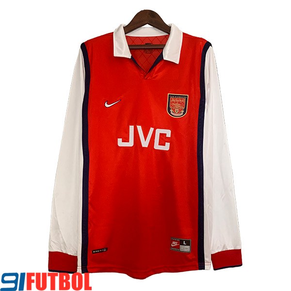 Camisetas De Futbol Arsenal Retro Primera Manga Largas 1998/1999